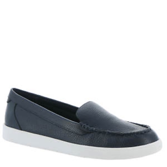 Easy Spirit Board Dark Blue Slip On Leather Loafer Flats - Picture 2 of 16